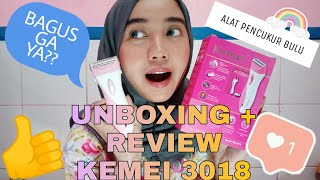 UNBOXING   REVIEW ALAT PENCUKUR BULU | KEMEI 3018