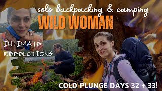 Solo Backpacking Adventure 🎒🏕️ workaholism recovery, Cold Plunge 32 & 33