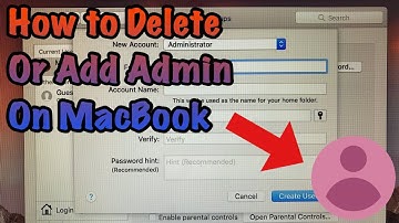 HOW TO DELETE  ADMIN ACCOUNT ON MAC