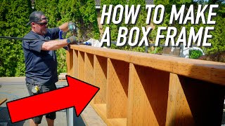 How To Make A Box Frame For Stairs || Dr Decks