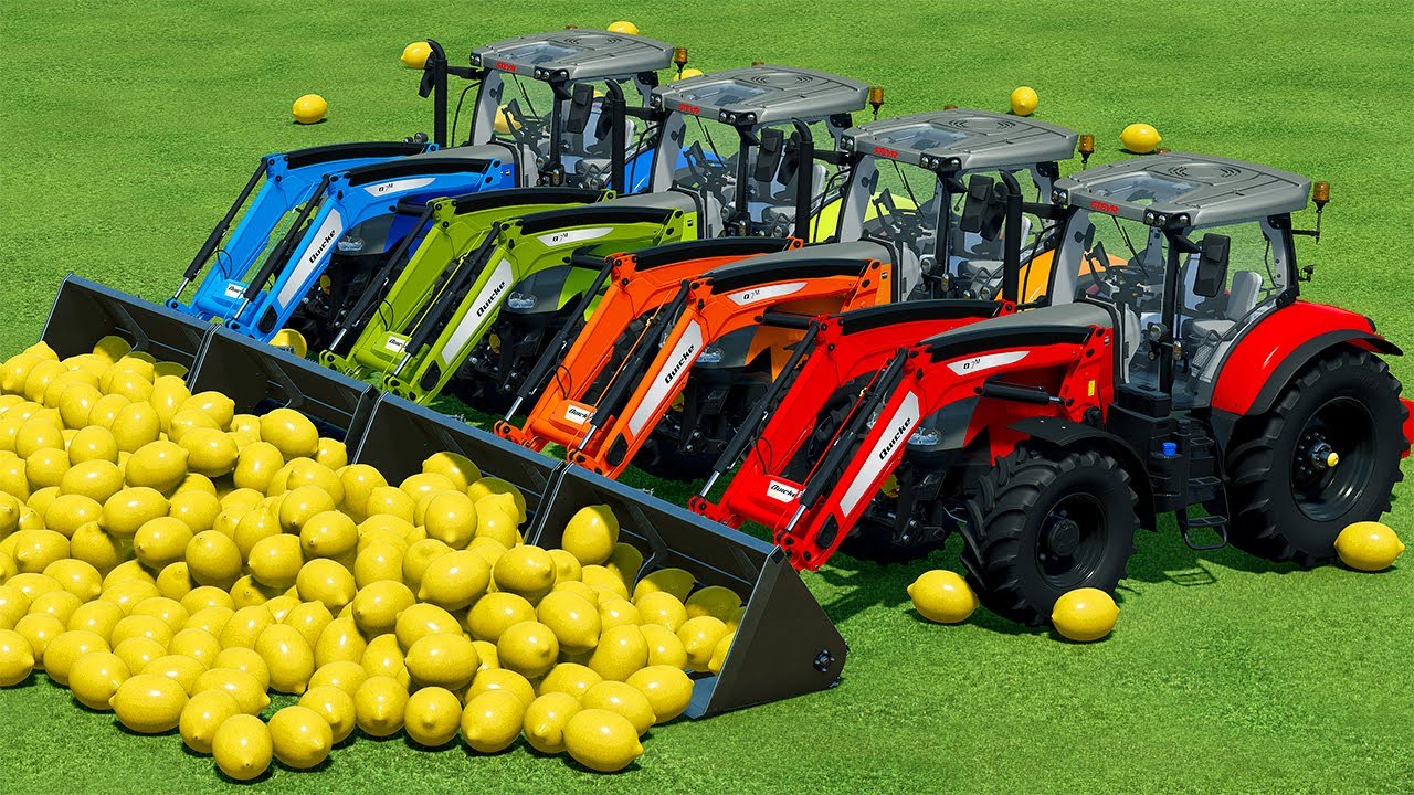LOAD AND TRANSPORT LEMONS WITH STEYR TRACTORS Farming Simulator 22