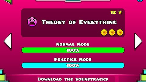 Geometry Dash | Level 12 | Theory of Everything | 1 attempt | (insane) 100%