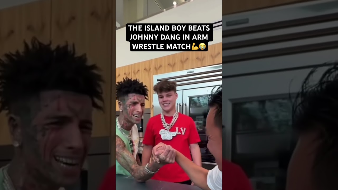 THE ISLAND BOY BEATS JOHNNY DANG IN ARM WRESTLE MATCH💪😭
