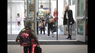 River Trail Elementary students attend first day at new school