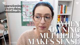 12 things i own multiples of that just make sense // why owning less isn't always better