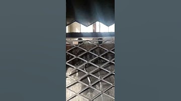 Expanded metal mesh production #expandedmesh #mesh #satisfying #foryou #custom #shorts