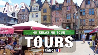 Tours France | Walking Tour City Walk | 4K 60fps