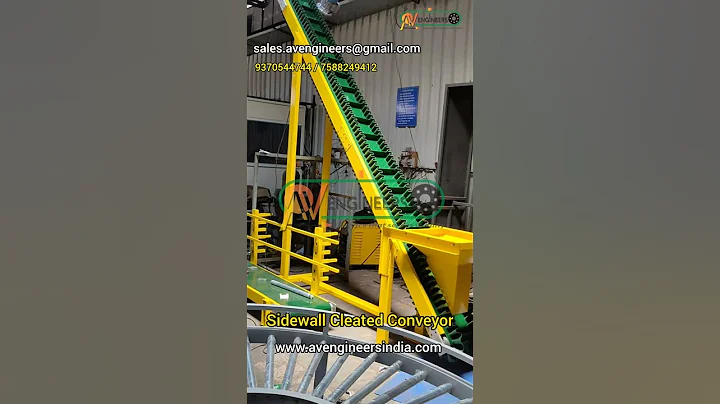 Incline Sidewall Cleated Belt Conveyor System