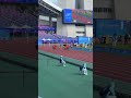 Athletes are competing for the Women's 100m-T11