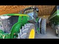 The John Deere l341 is leaving the farm