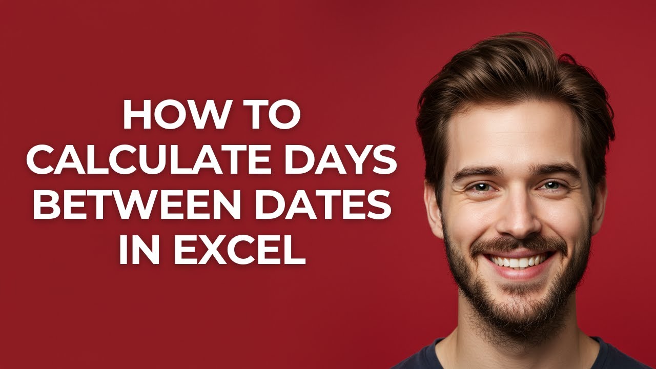 How To Calculate Days Between Dates In Excel - GUIDE! - YouTube