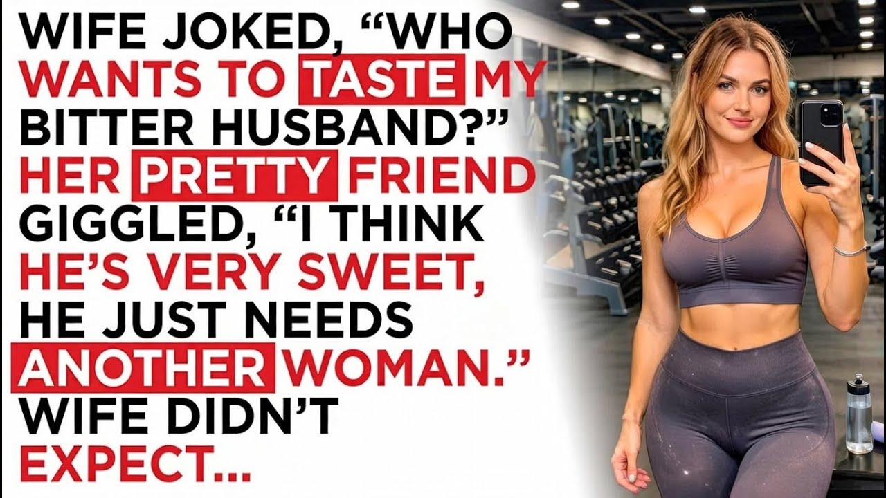 Wife joked, “Who wants to taste my bitter husband?” Her pretty friend giggled...