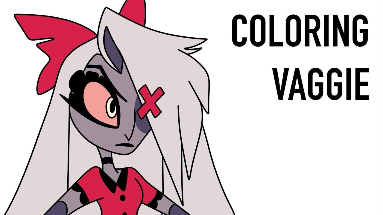 Tracing and Coloring Vaggie from Hazbin Hotel | Episode 5 - YouTube