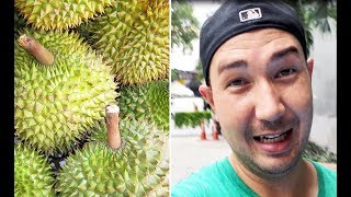 Eating Durian for the First Time in Bangkok Thailand