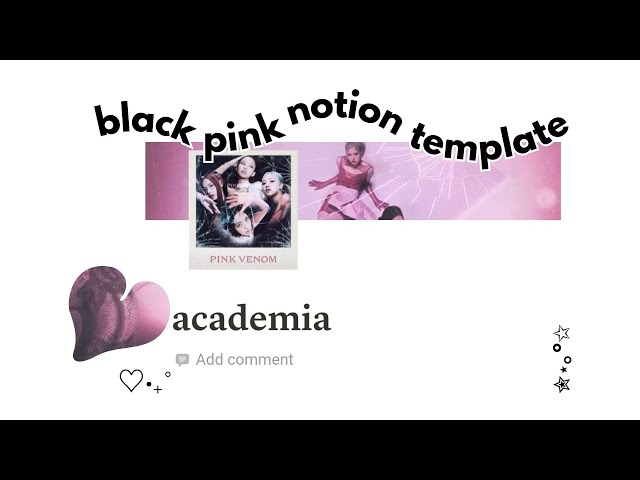 black pink student notion template tour ($3) ! class=