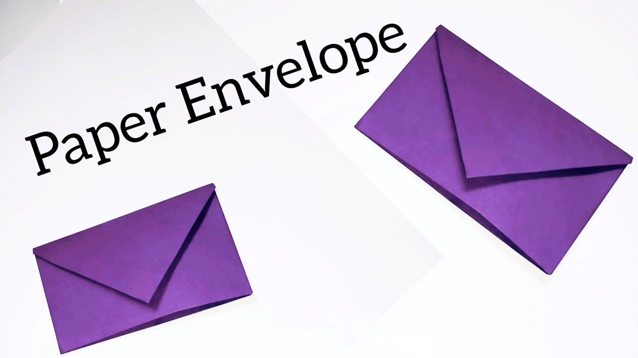 How To Make Paper Envelope Without Glue And Scissors Youtube
