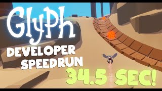 Glyph - Speedrunning in VR | Lead game designer runs level 4 in 34.5 seconds