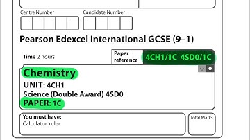 IGCSE | Chemistry | paper 1C | Edexcel | January 2023