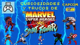 Marvel Super Heroes vs Street Fighter - Curiosidades y trucos (Arcade CPS2)