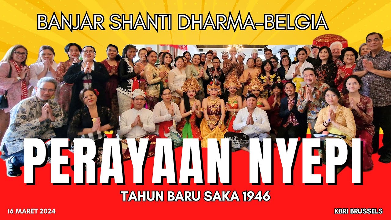 Serunya Perayaan Hari Raya Nyepi Tahun Baru Çaka 1946 di Belgia.