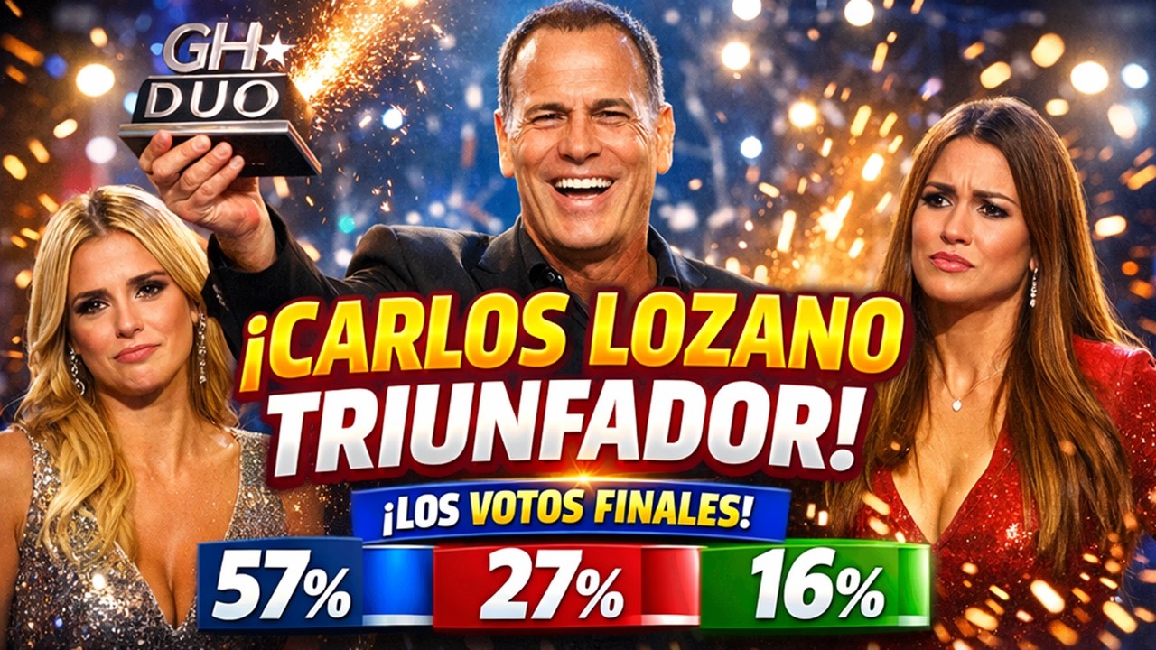 🏆CARLOS LOZANO GANA GH DÚO a Anita Williams y Gloria González La REVANCHA 10 Años Después de GH VIP