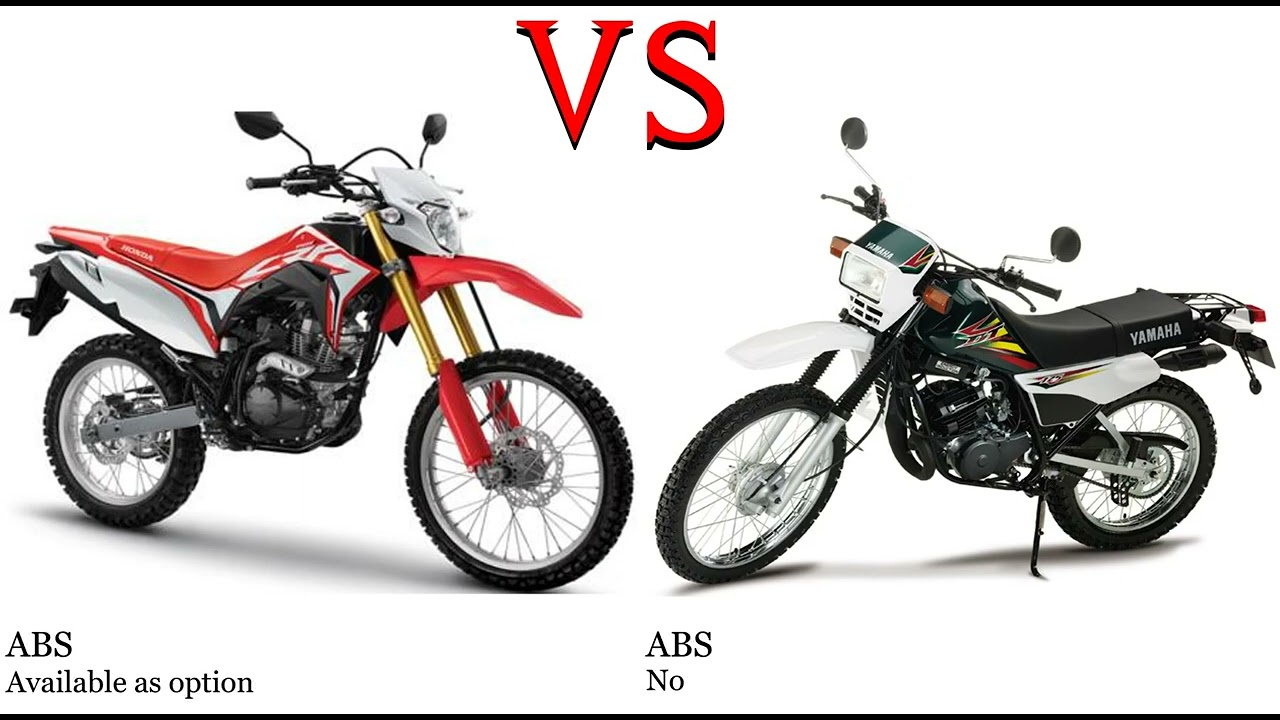 Honda CRF 150 L vs Yamaha DT 175 Test specification comparison