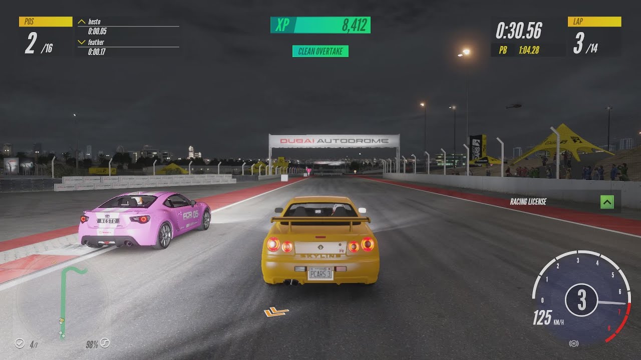 Project Cars 3 - Dubai JDM Endurance (Scheduled Multiplayer Race) vs feather268