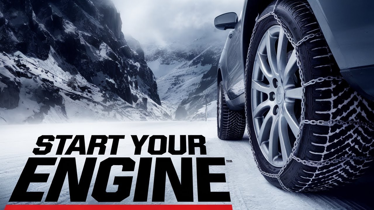 Norway's Winter Magic A Peaceful Snowy Drive 🚙❄️