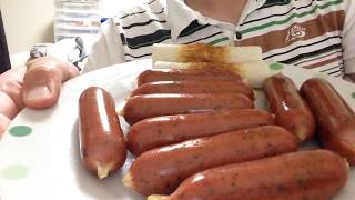 業務スーパーの激安ハーブウインナー Business supermarket super cheap herb Vienna Sausages