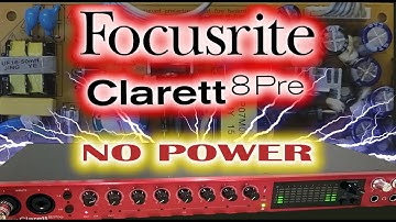 Focusrite Clarett with no power.