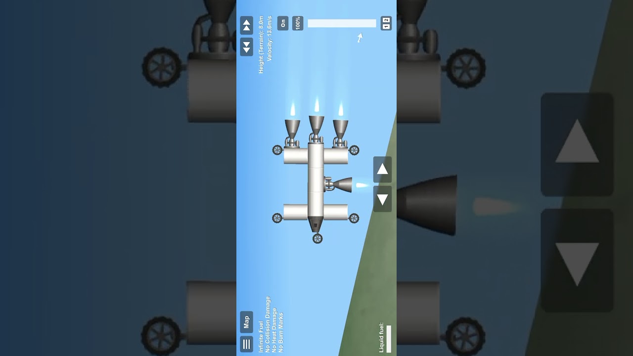 I make a water rover in rocket simulator 🚀🚀🚀