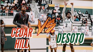 BATTLE OF BELTLINE😳!!!! DeSoto vs Cedar Hill GAME GOES DOWN TO THE WIRE👀🔥 #viral #basketball