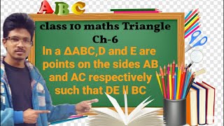 Class 10 maths triangle ch-6 exercise 6a Questions number 3
