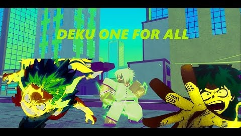 Deku One For All Showcase | Project Hero