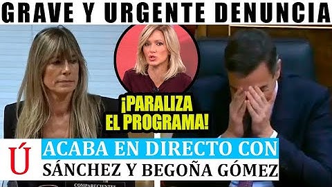 🔴 ¡MIENTEN! SUSANA GRISO  PARALIZA EL PROGRAMA Y AVERGÜENZAN a SÁNCHEZ por BEGOÑA GÓMEZ COMO NUNCA