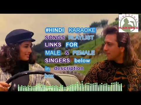 Mera Dil Bhi Kitna Pagal Hai Hindi karaoke for Male singers with  lyrics