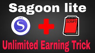 Sagoon lite Script | Unlimited Earning Trick | arzoon screenshot 5