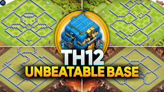 Unbeatable Th12 War and High Rank Base | Th12 Cwl Bas Layout's! Clash Of Clans