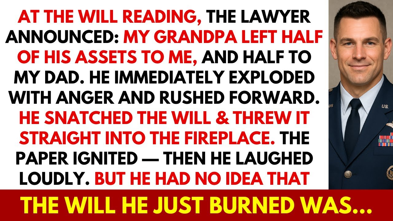 At The Will Reading, My Dad Threw My Grandfather’s Will Into The Fireplace. I Just Smiled And...