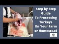 Turkey Processing - Step by Step How to Butcher A Pastured Turkey On Your Farm or Homestead