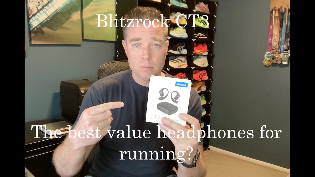 BlitzRock Écouteurs Bluetooth 5.4 sans Fil Sport Open Ear, Doux et