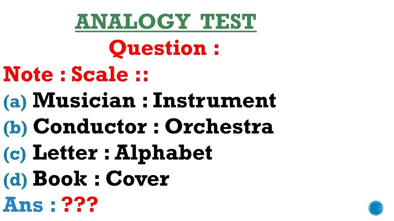 Intelligence Test IQ (Analogy Test ) - YouTube