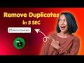 Remove Duplicates in Excel in Seconds (Step-by-Step Guide)🔥
