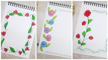 Border Design🌺/Project Work Designs/A4 Sheet/Assignment Front Page Design for School Projects