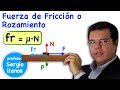 Fuerza de Fricción o rozamiento Coeficiente de fricción - Friction force