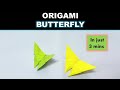 How To Make an Easy Origami Butterfly (in 3 MINUTES!)