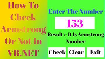 Program To Check Armstrong Number Or Not In VB.NET. For Beginner Tutorial-7|Tips & Tricks In VB.NET|