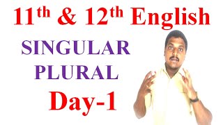 Class 11 & 12| English  Singular Plural | Mr.Prakash