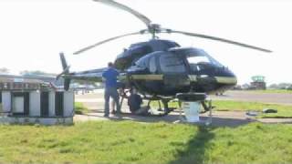 Fitting a Wescam to a helicopter for Aerial Filming