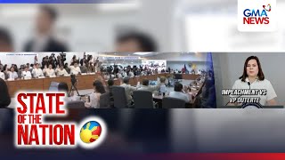 Committee report sa impeachment vs VP Duterte, aprubado ng House Justice Committee | SONA